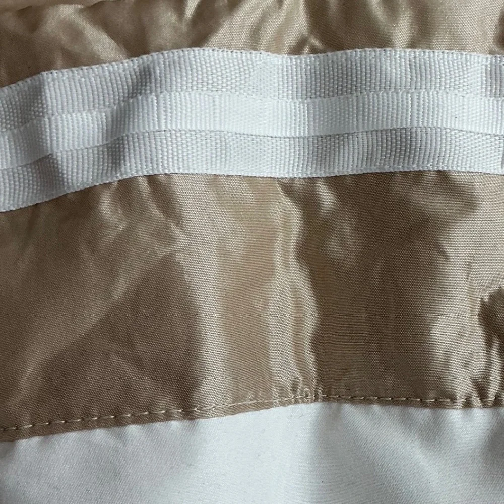 4 Panel Elegant‎ Ruched Tafeta Window Valance Drapes Beige Satin Sheen